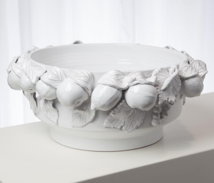 Della Robbia Round Centerpiece-Antique White