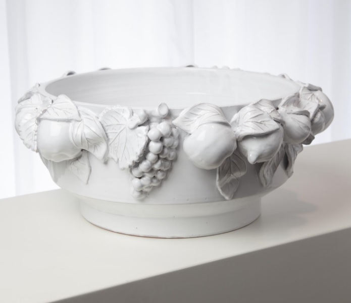 Della Robbia Round Centerpiece-Antique White