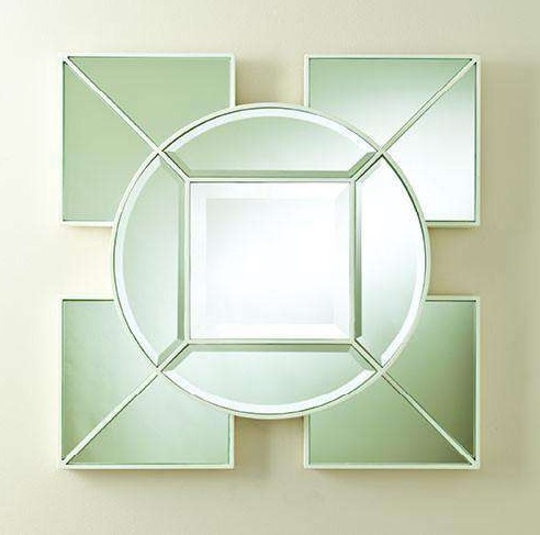 Arabesque Square Mirror-White